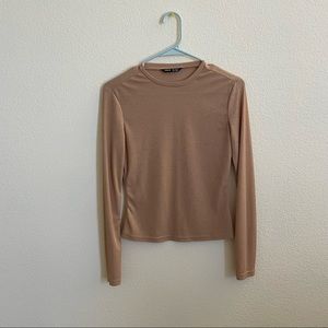 Shein brown long sleeve top